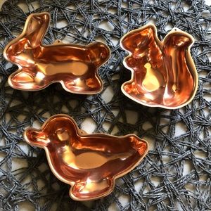 Vintage metal jello molds